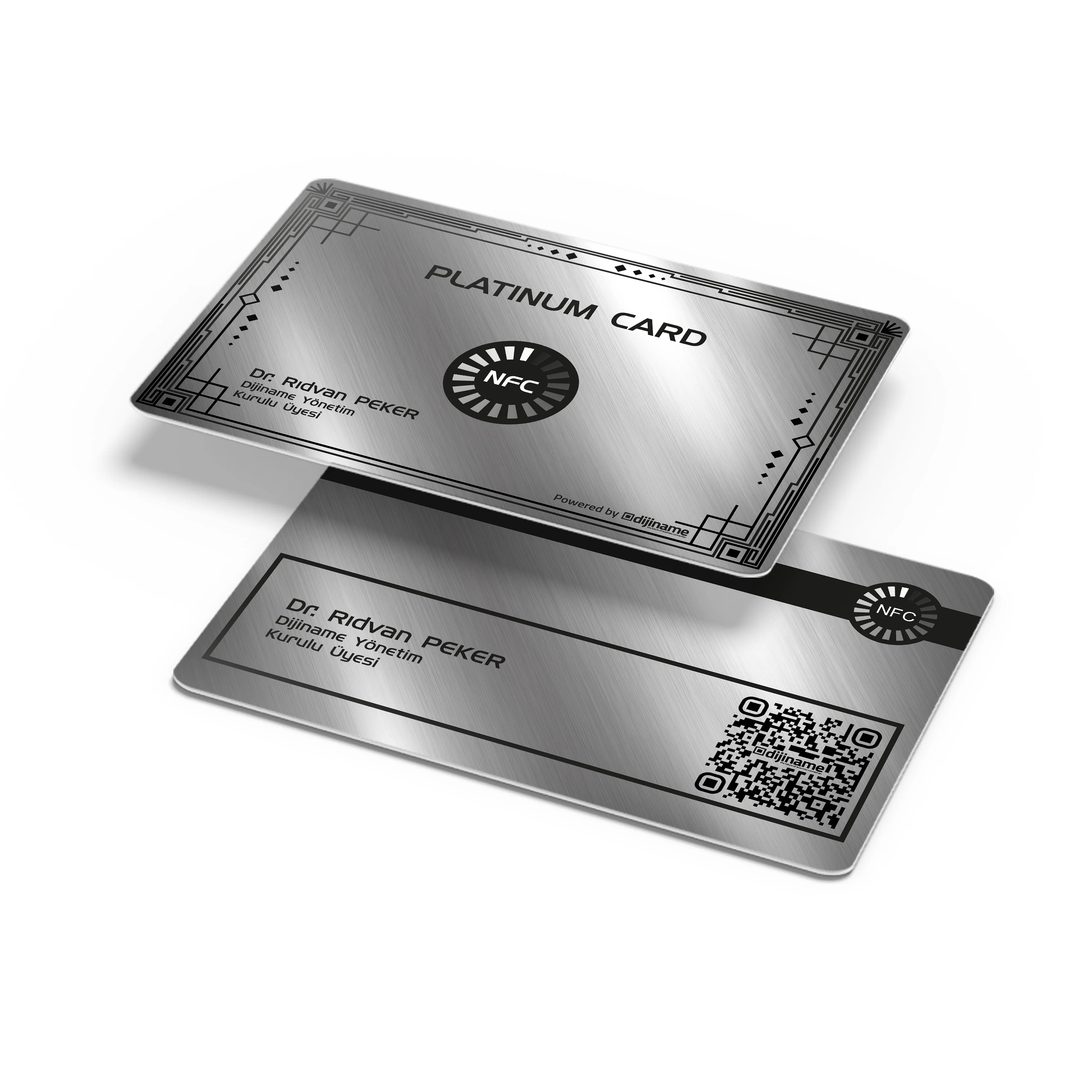 Silver Metallic Card